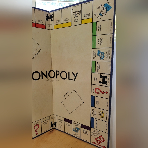 Vintage 1946 Monopoly Game Board and pieces- partially completed - Picture 11 of 16